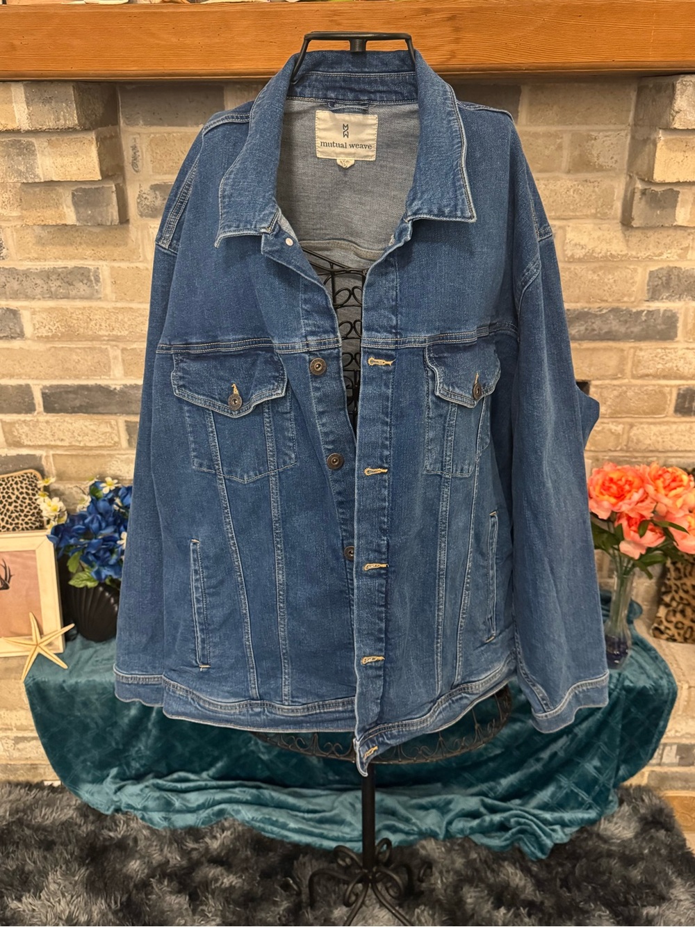 Men’s Mutual Weave Denim Jacket - Medium Blue
